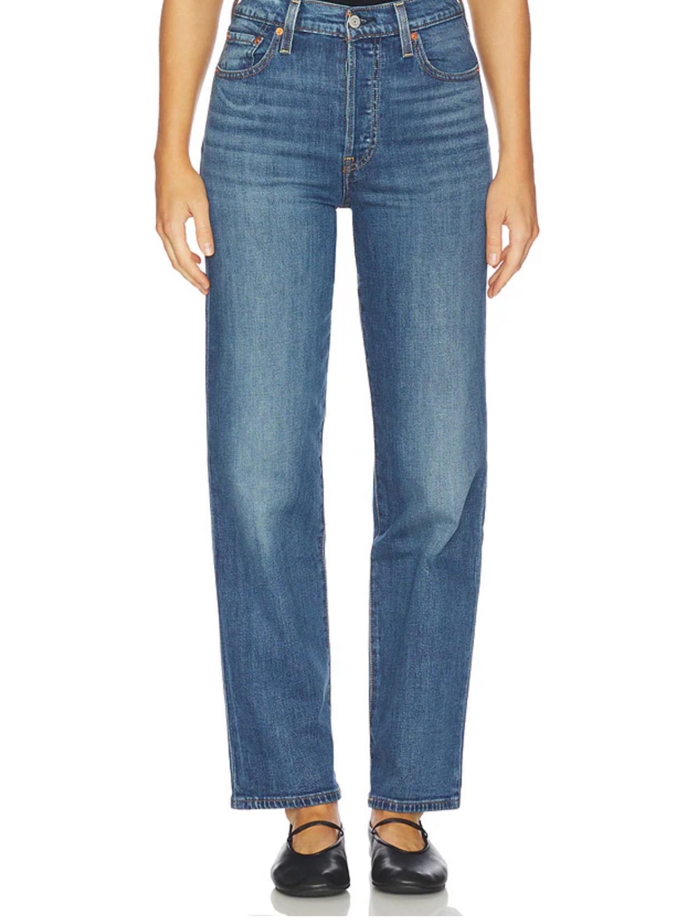 Levi’s rib cage straight leg jeans 24